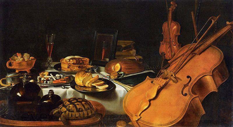 unknow artist Still-Life with Musical Instruments Norge oil painting art